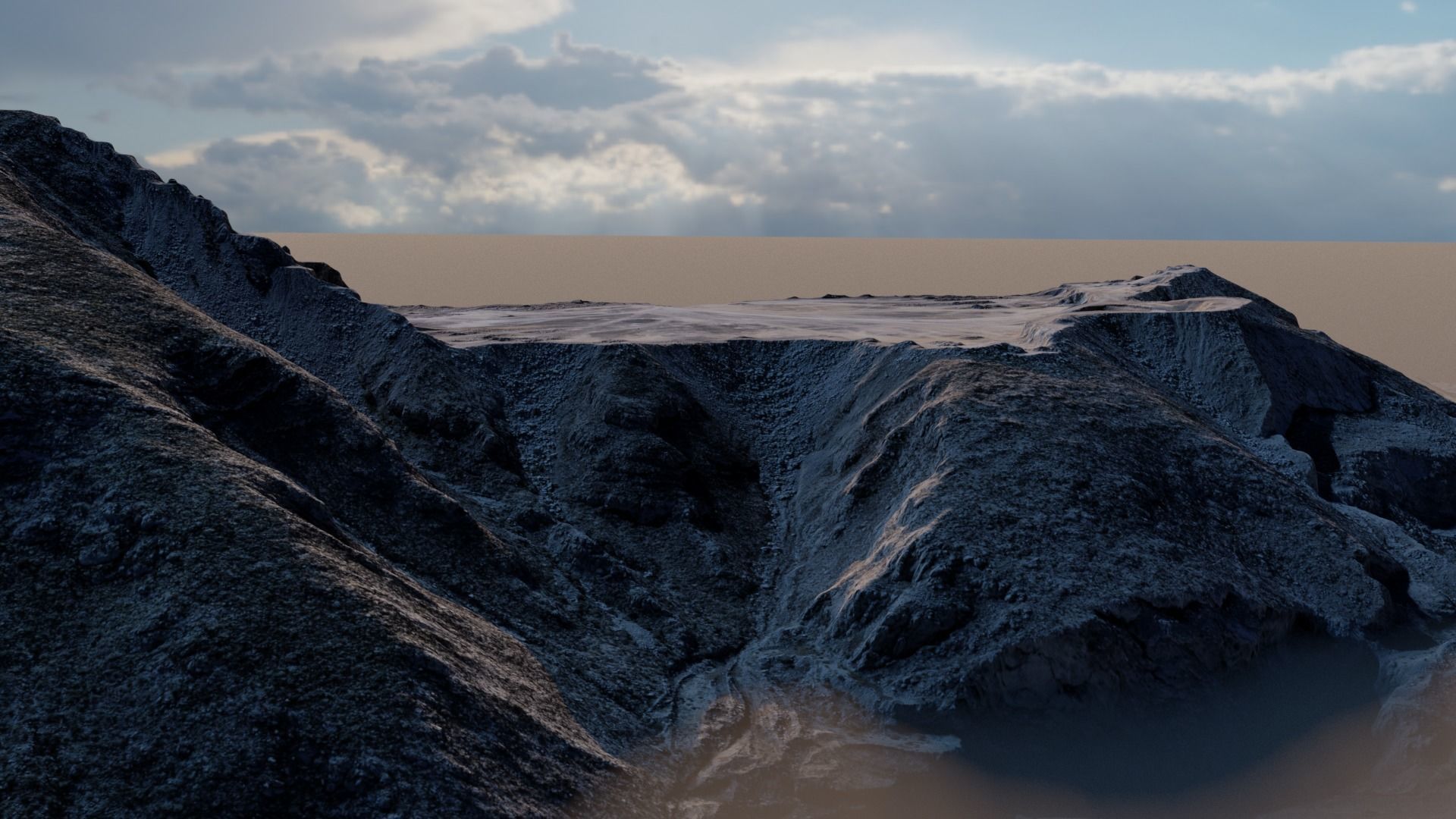 Pyramid Quarry Landscape 3D model_26