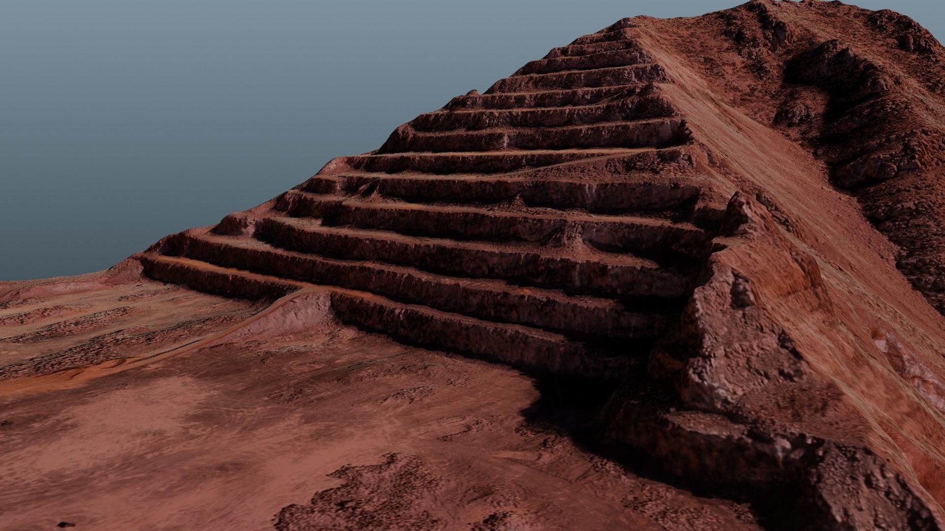 Pyramid Quarry Landscape 3D model_11