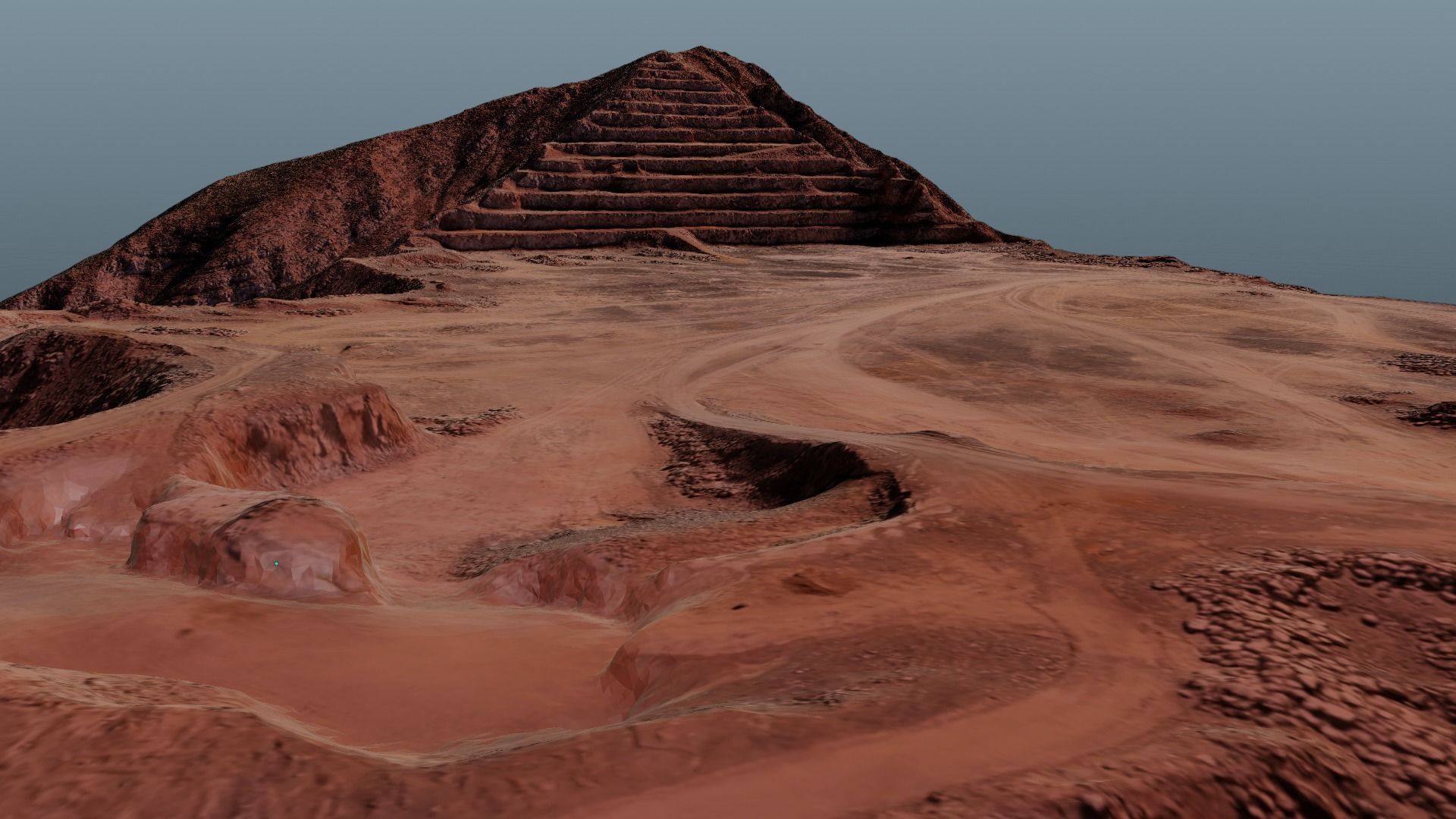 Pyramid Quarry Landscape 3D model_12