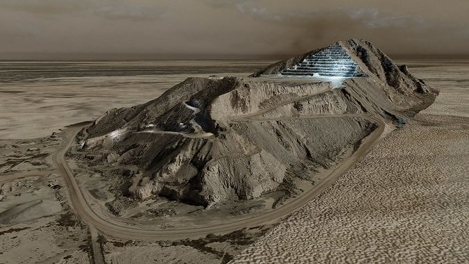 Pyramid Quarry Landscape 3D model