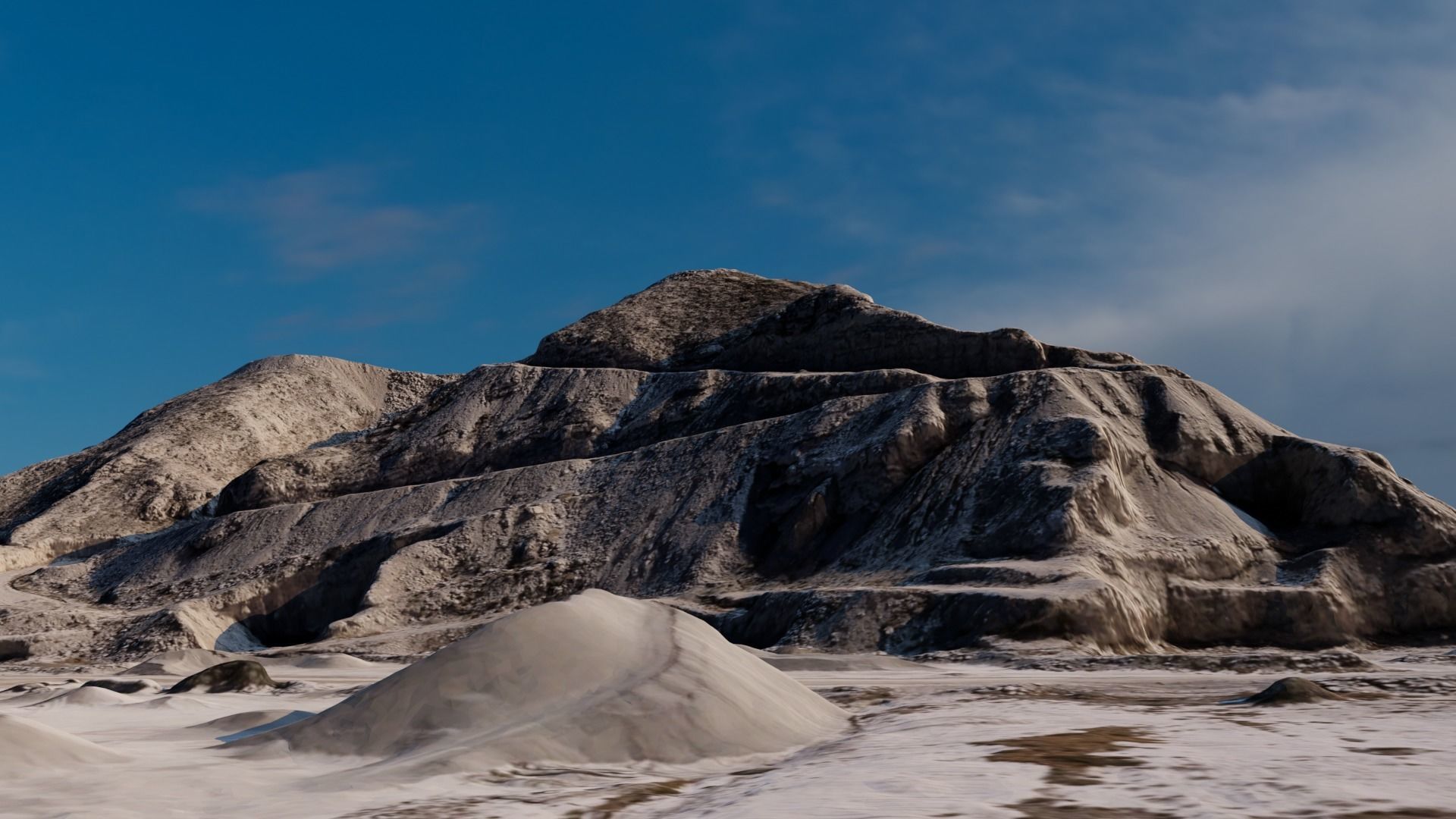 Pyramid Quarry Landscape 3D model_28