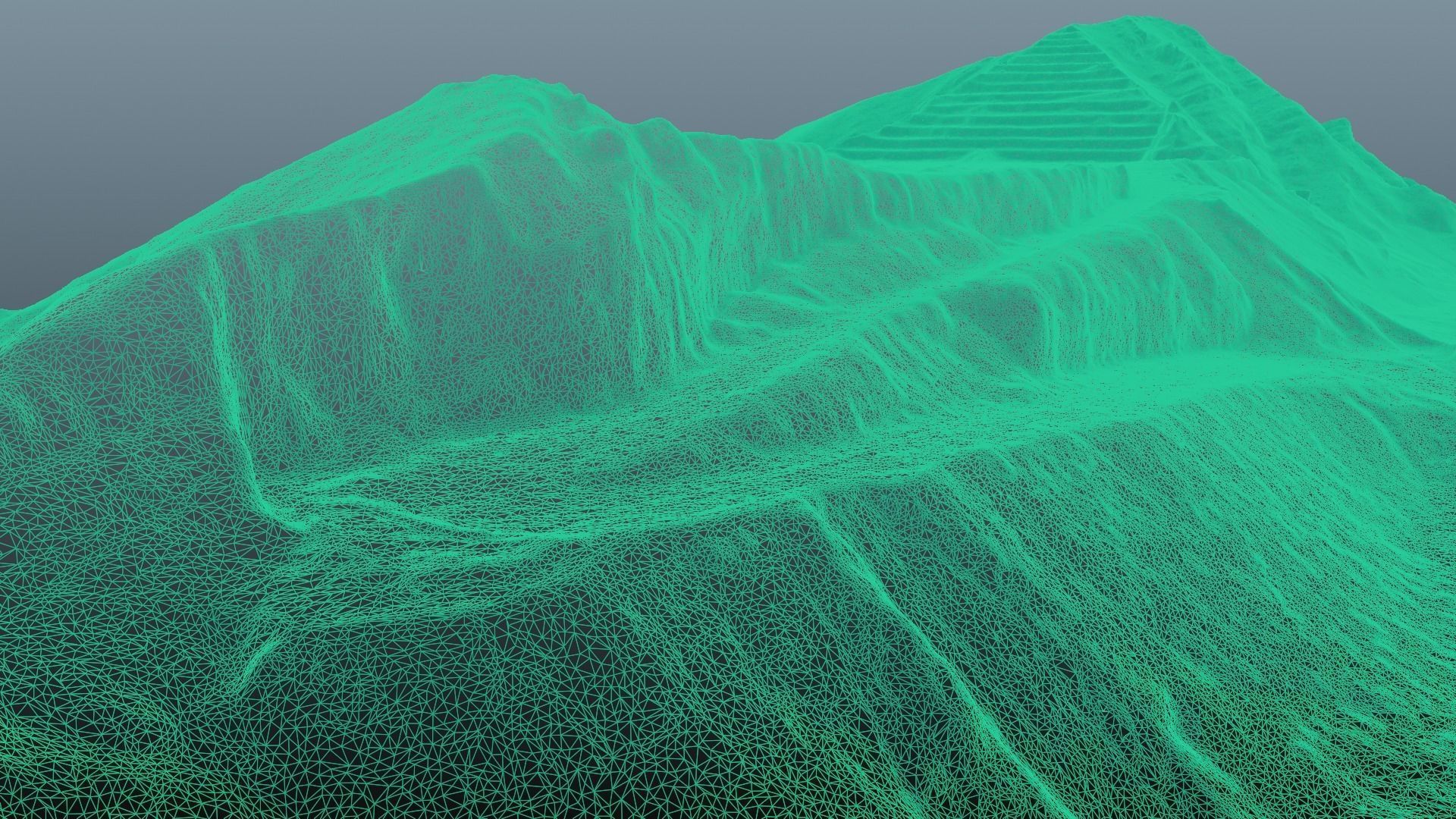 Pyramid Quarry Landscape 3D model_44