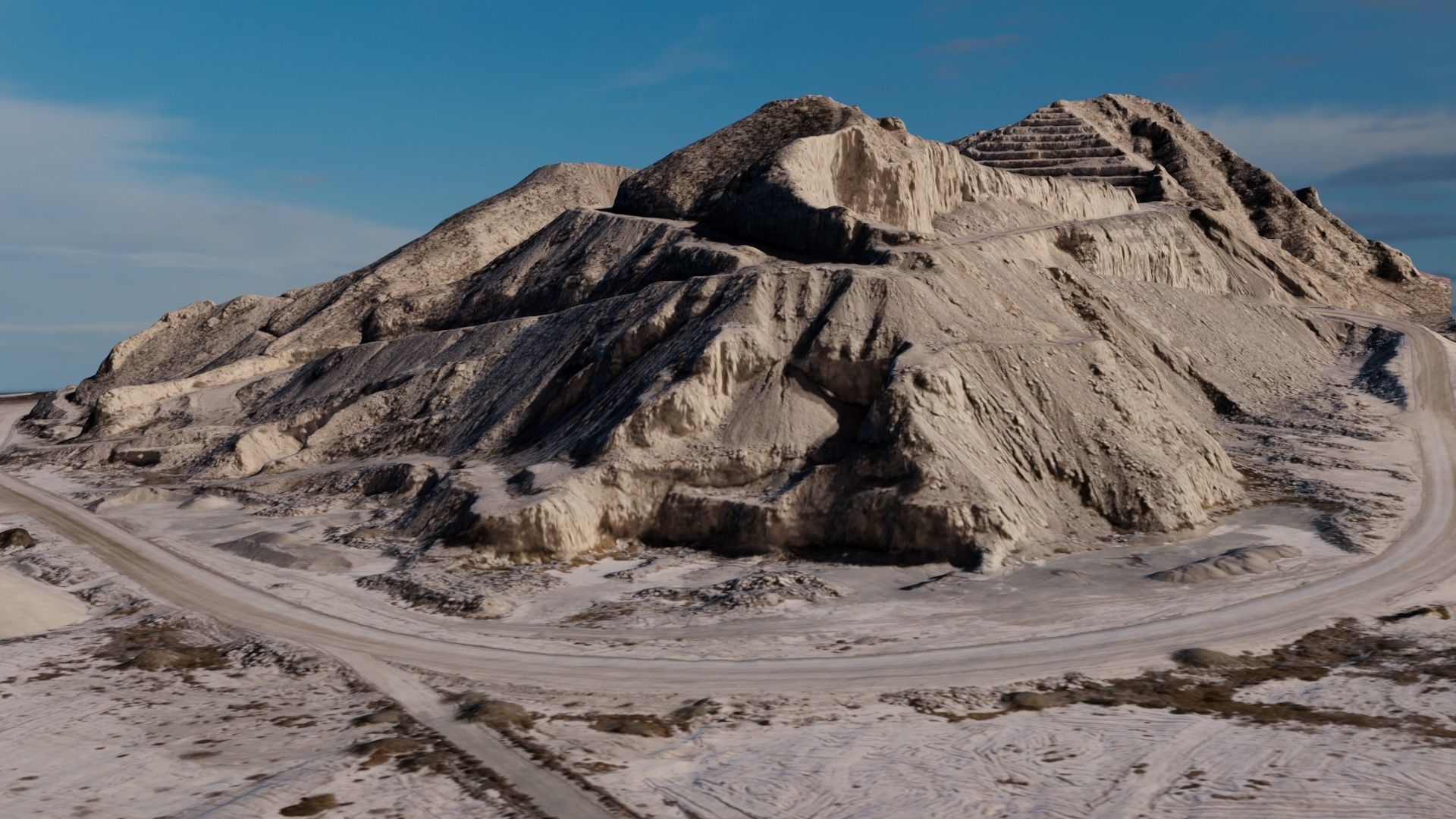 Pyramid Quarry Landscape 3D model_9