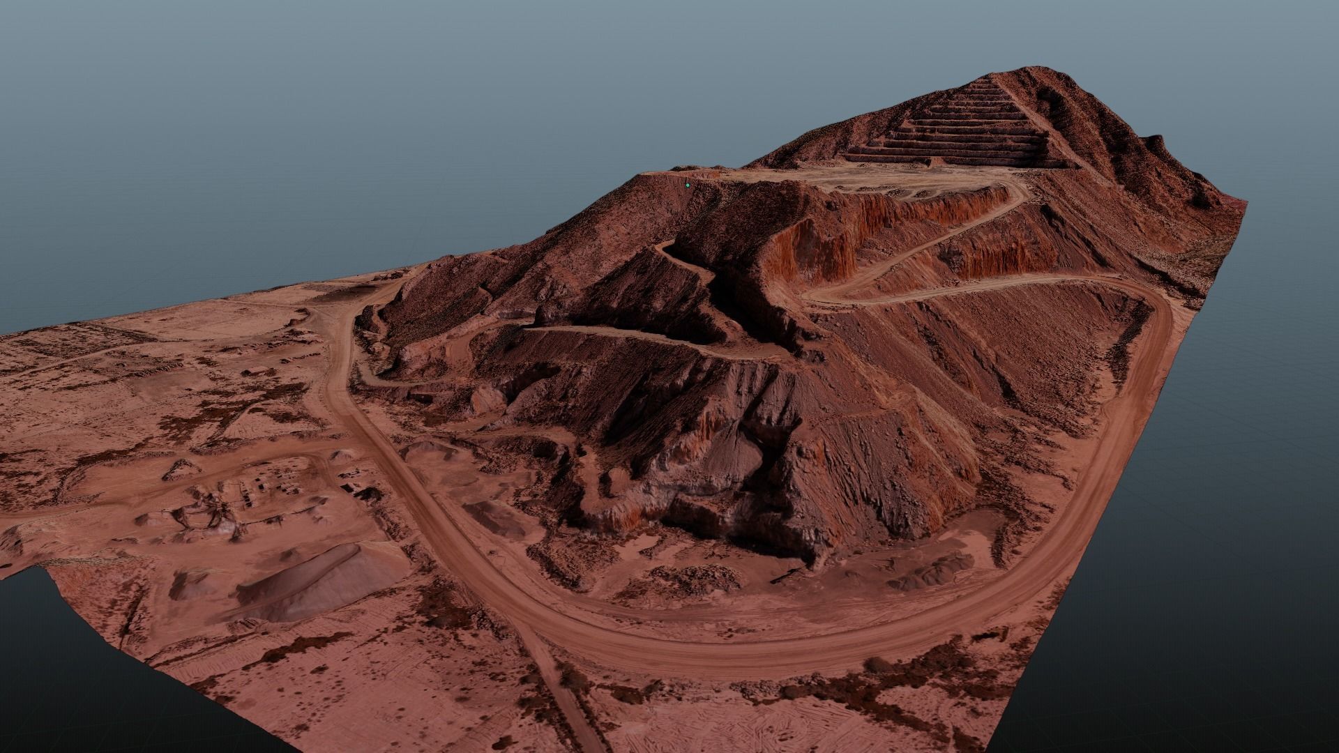 Pyramid Quarry Landscape 3D model_1