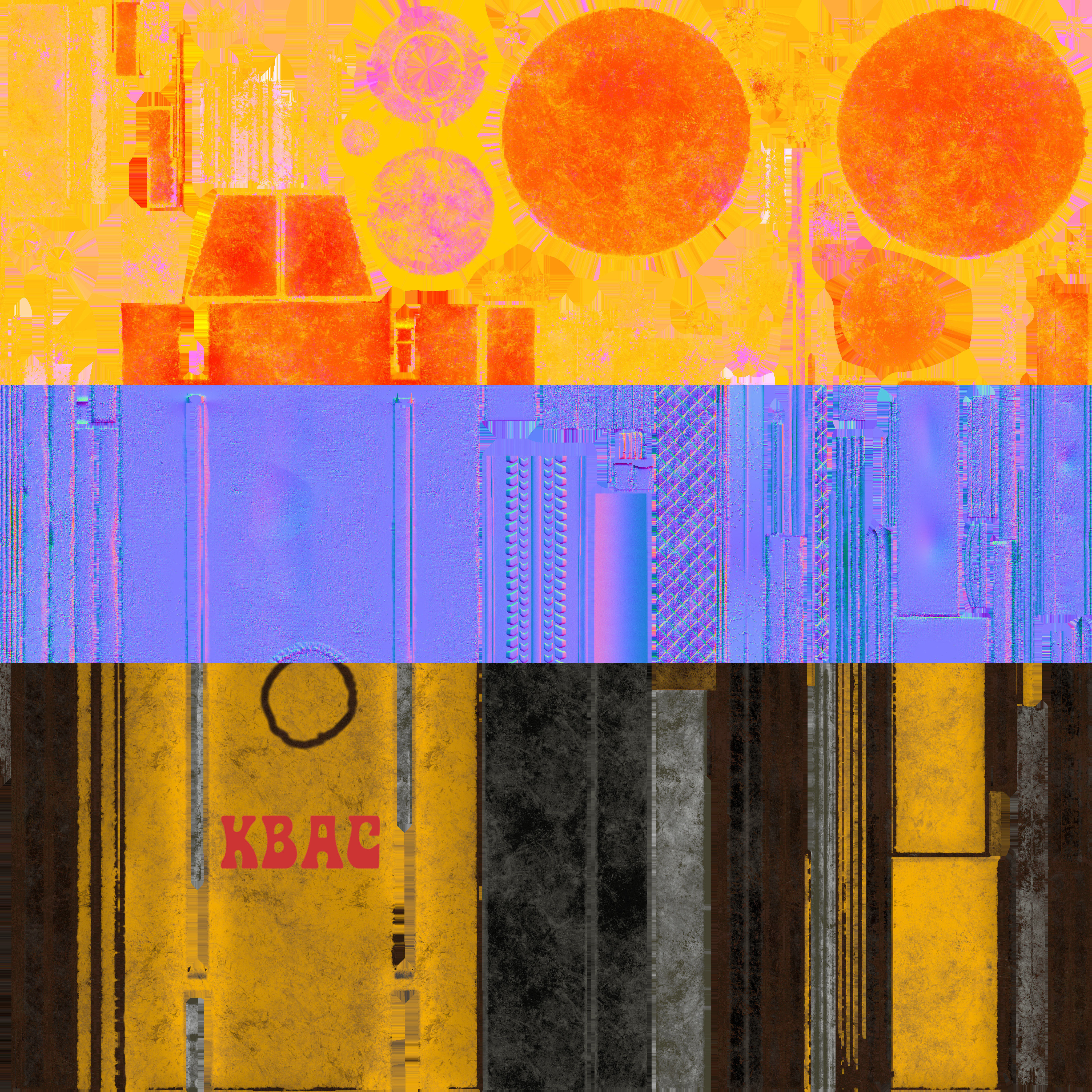 Soviet Kvass trailer barrel  Low-poly 3D model_7