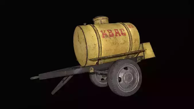 Soviet Kvass trailer barrel 