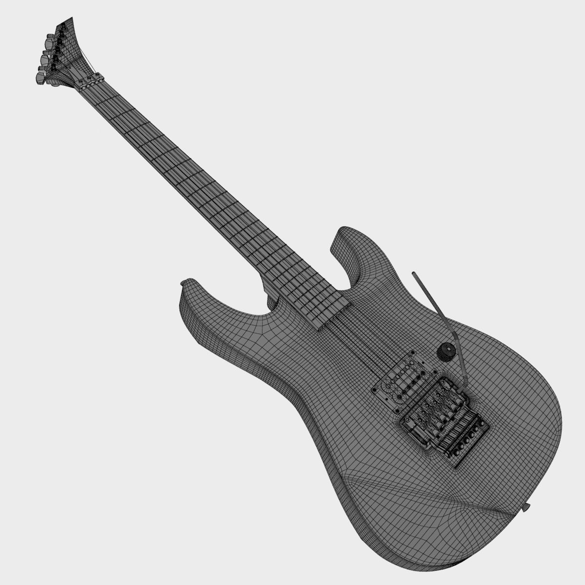 Jackson Performer Guitar 3D model_7