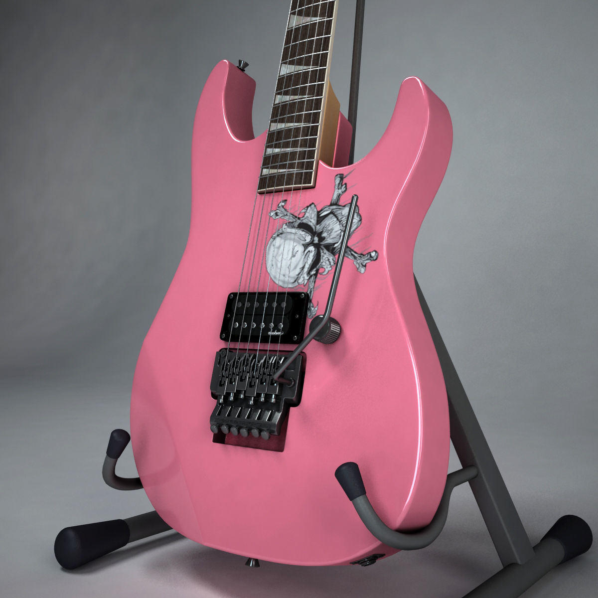 Jackson Performer Guitar 3D model_5