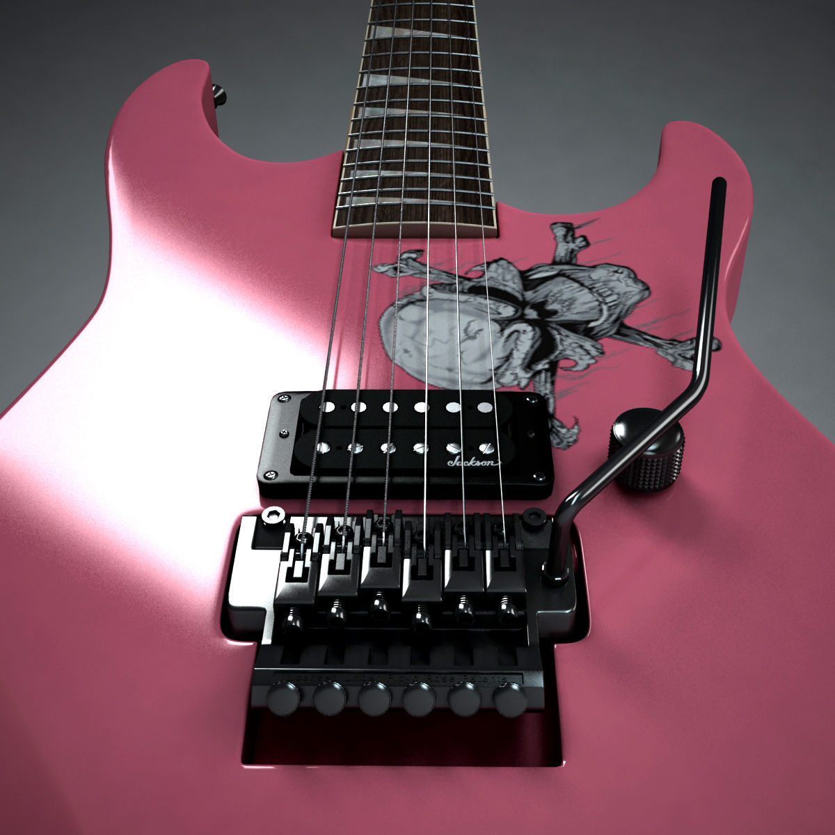 Jackson Performer Guitar 3D model_2