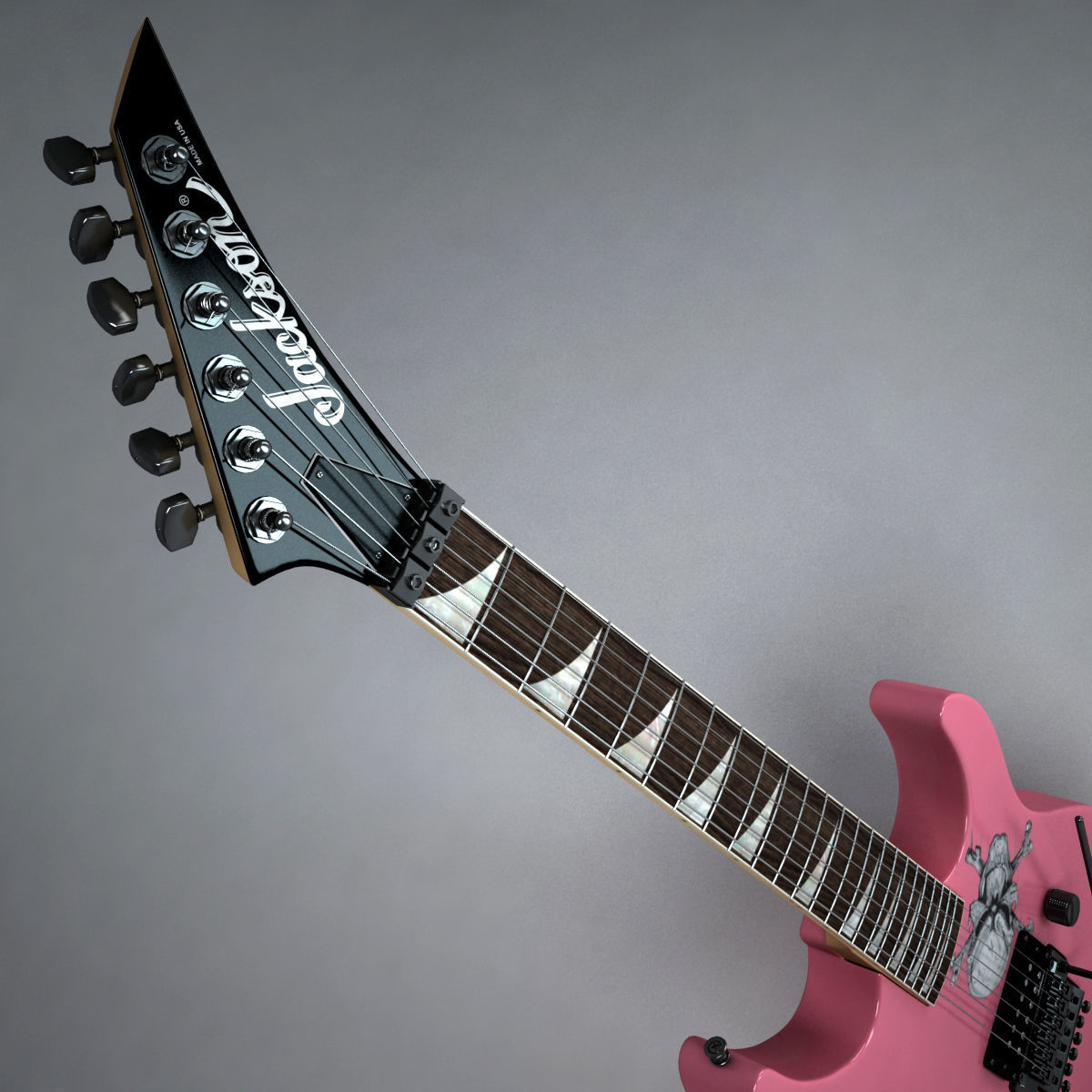 Jackson Performer Guitar 3D model_1