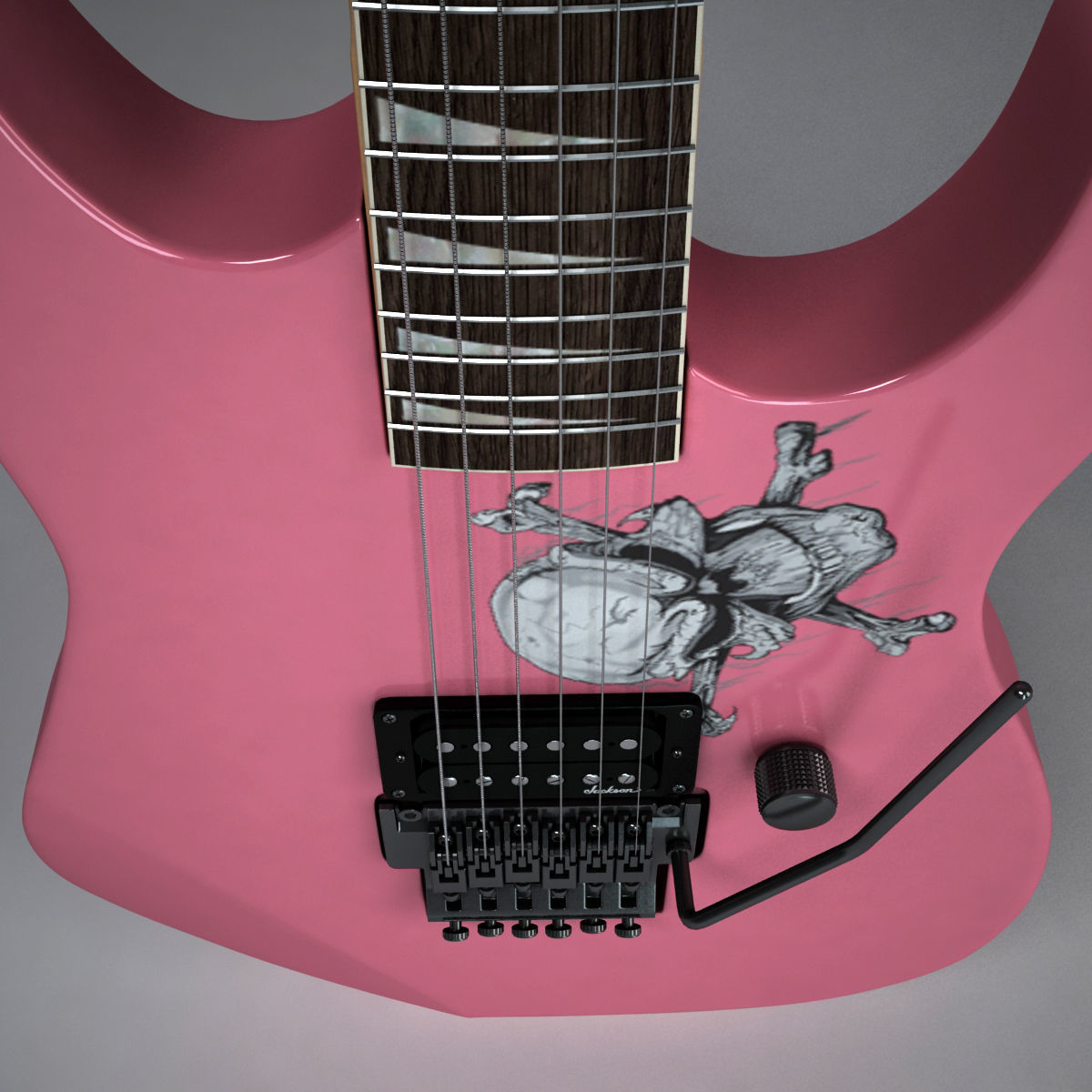 Jackson Performer Guitar 3D model_6