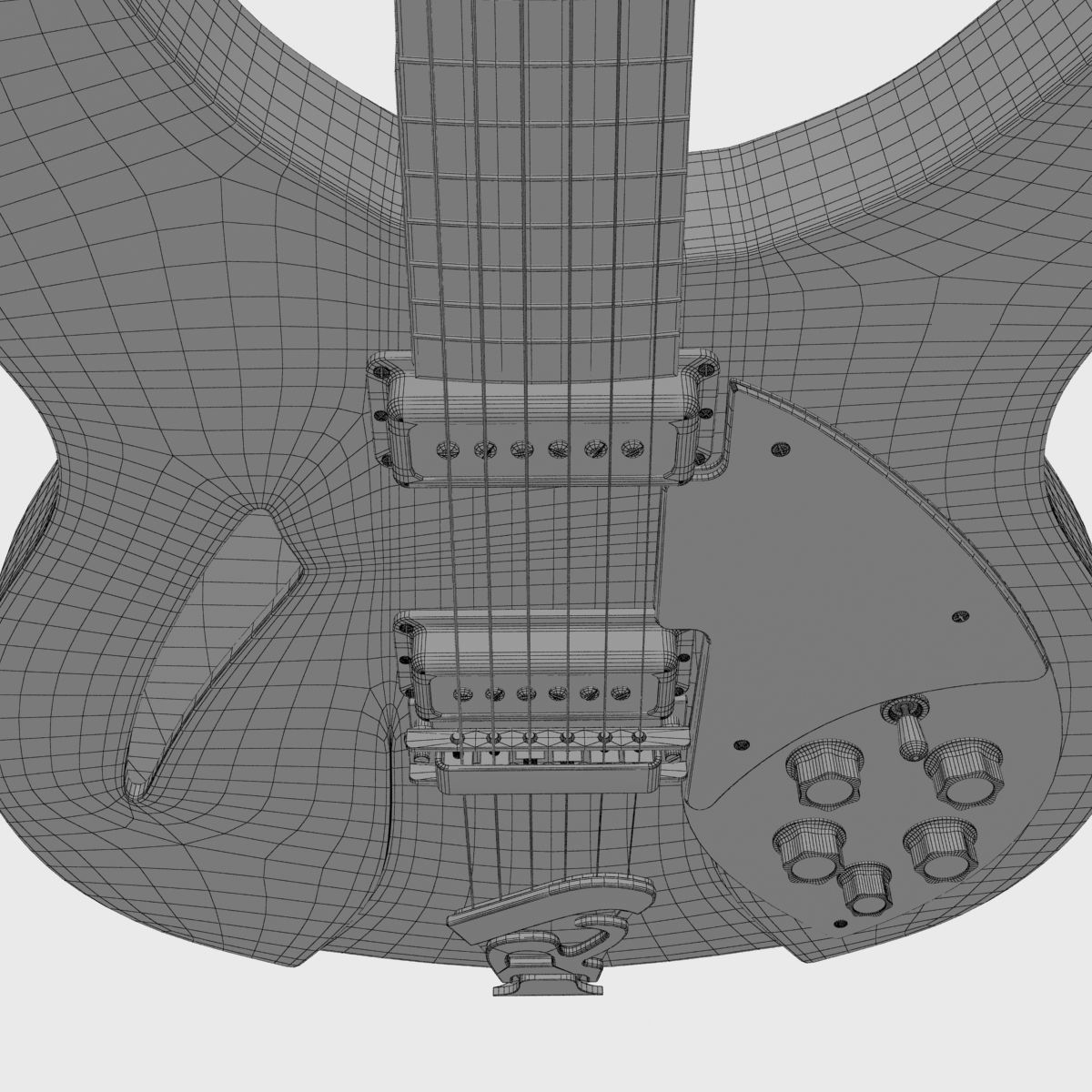 Rickenbacker Guitar 330 3D model_13