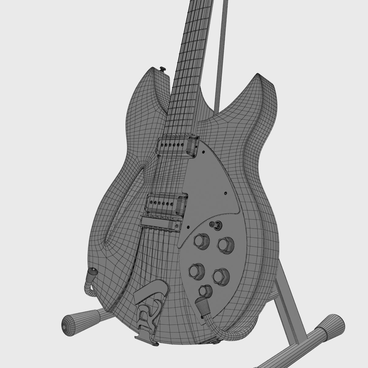 Rickenbacker Guitar 330 3D model_12