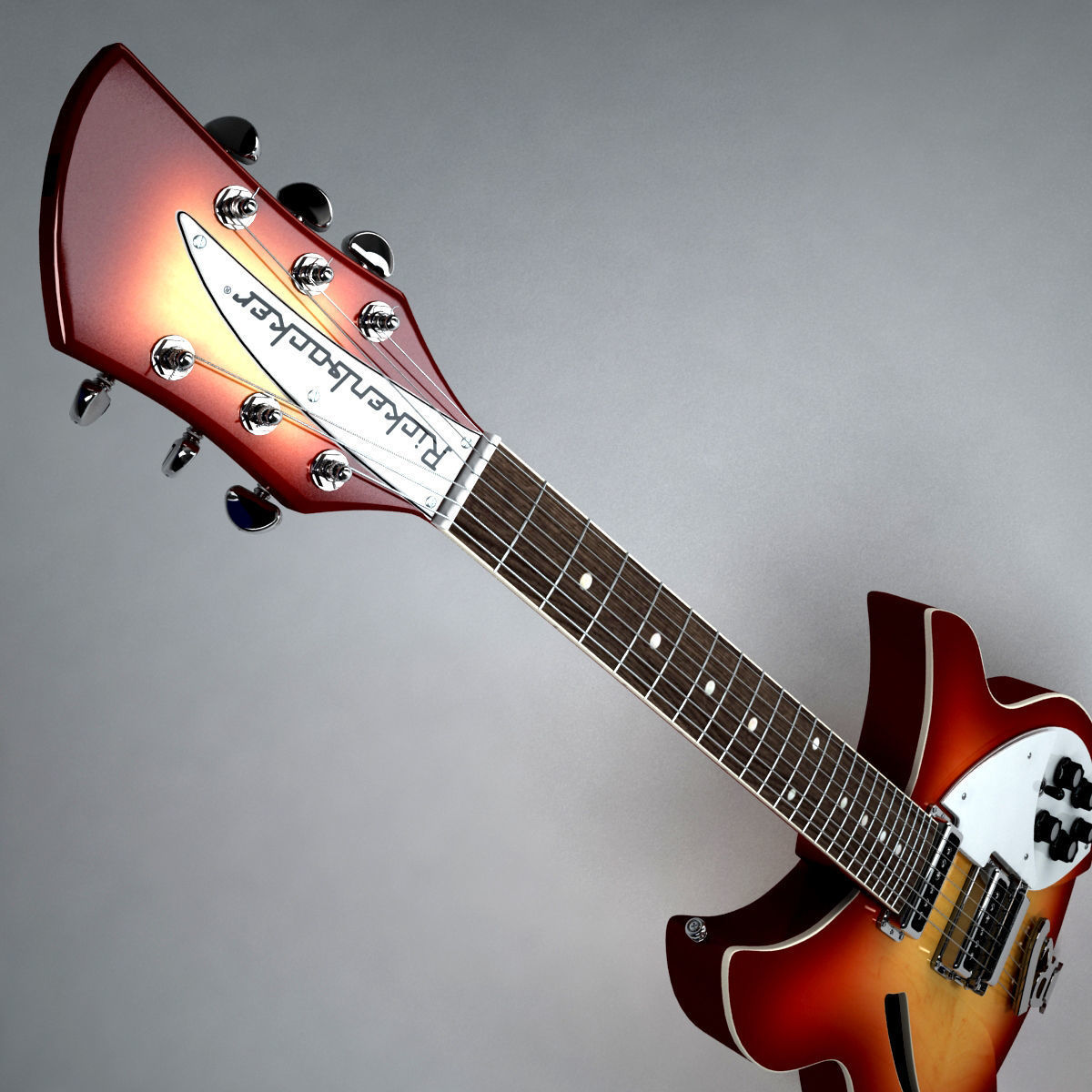Rickenbacker Guitar 330 3D model_1