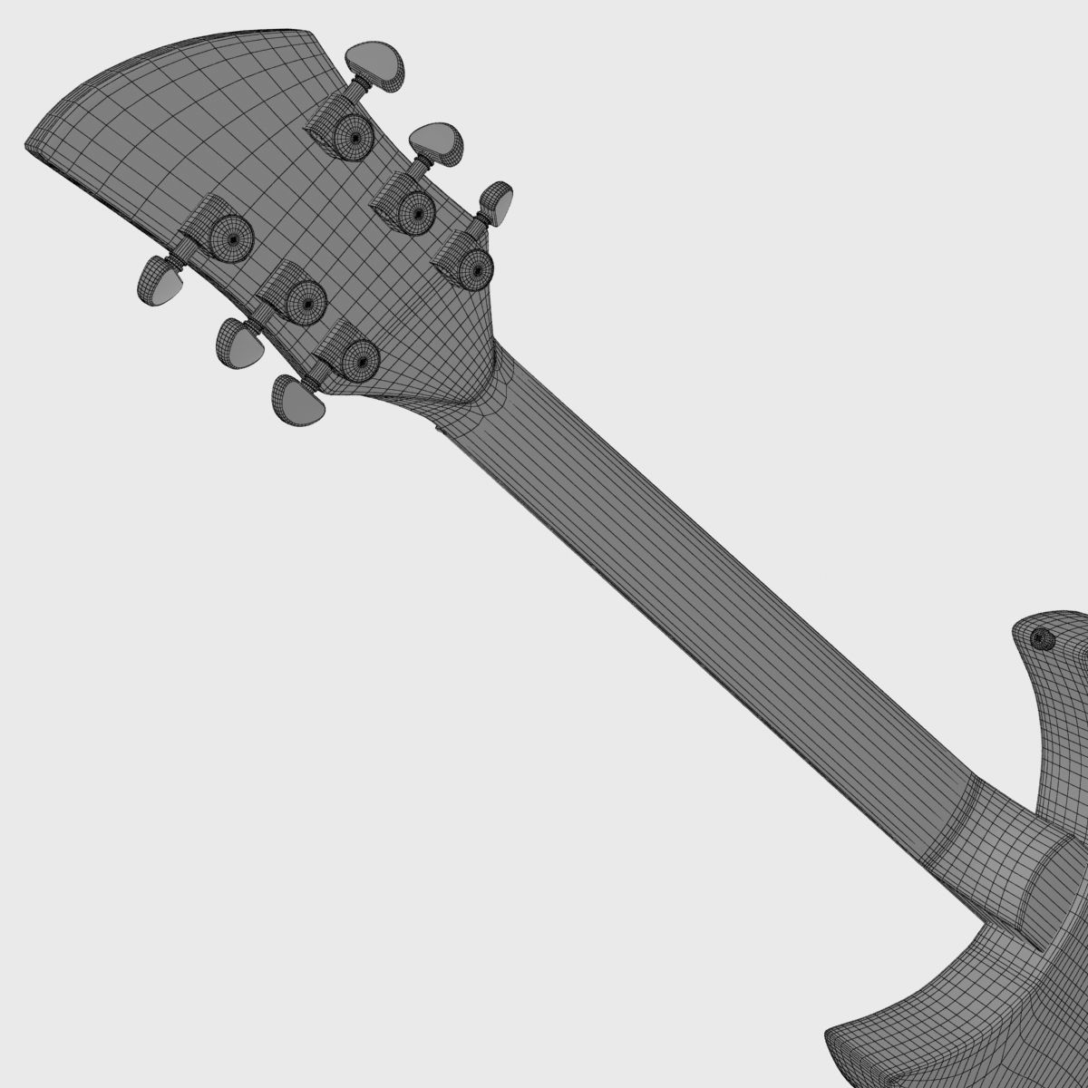Rickenbacker Guitar 330 3D model_11