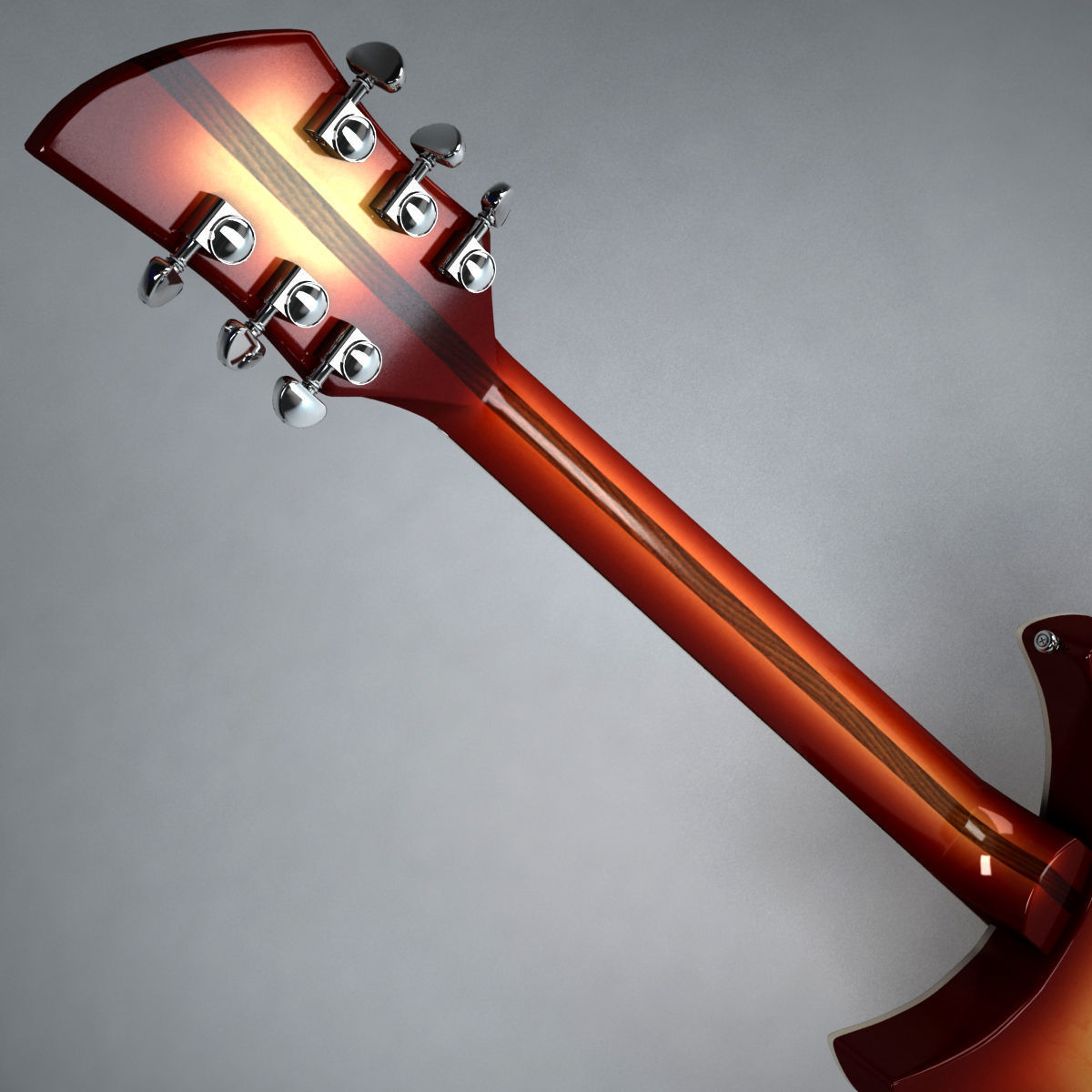 Rickenbacker Guitar 330 3D model_4