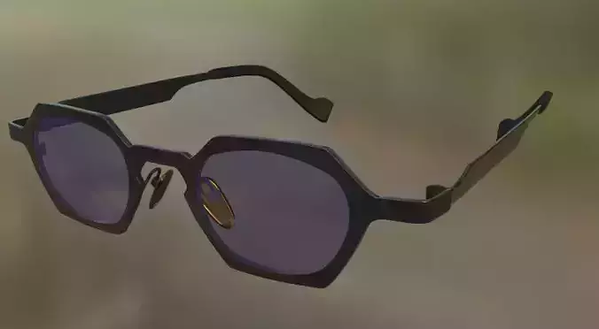 Sunglasses PT-09 Low-poly 3D model