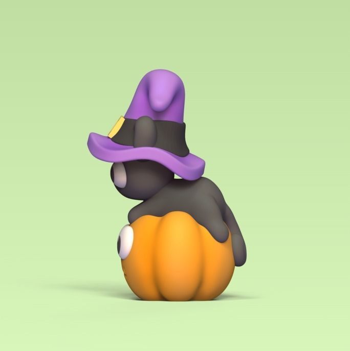 Cat Pumpkin 3D print model_1