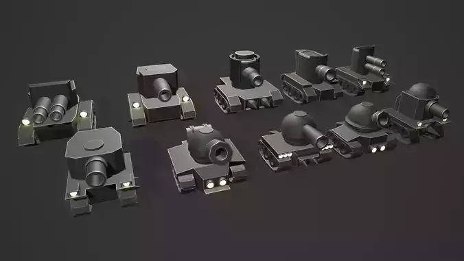 Stylized Cartoon Panzer