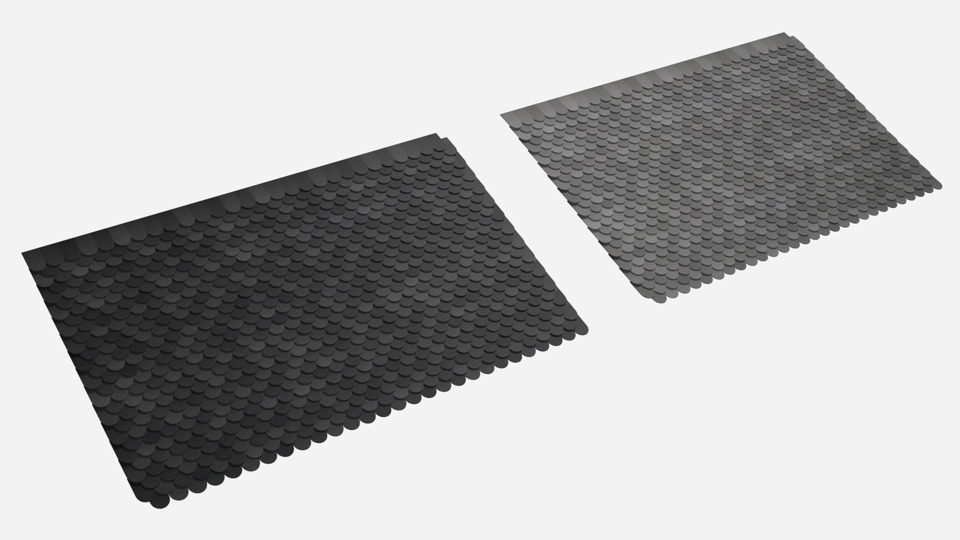 Roof Shingles pack 6 different types around the wolrd Low-poly 3D model_12