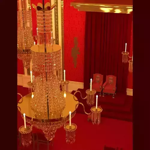 The Palace Throne Room for DAZ Studio 3D model