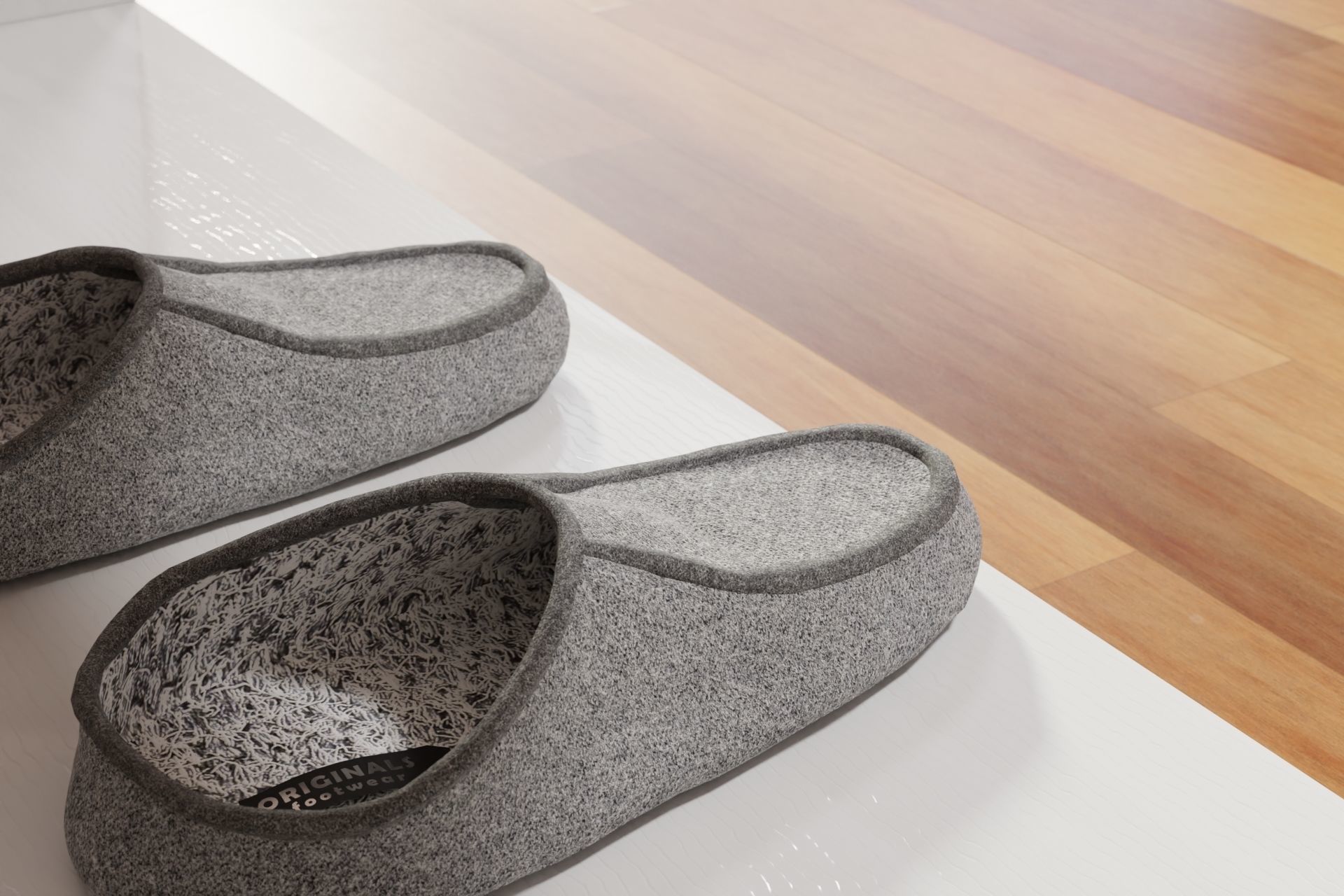 Bedroom slippers 3D model_5