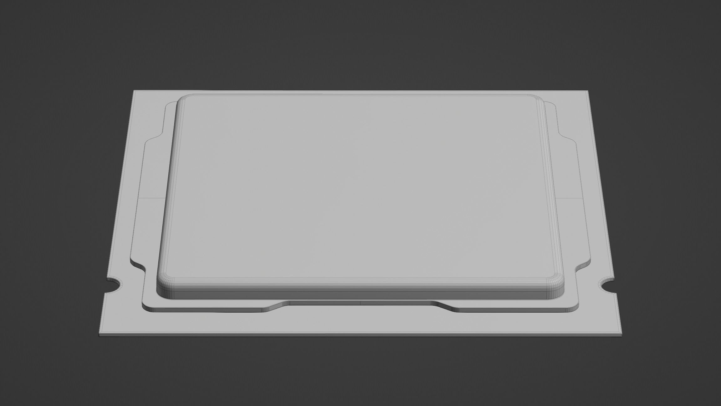 Cpu chip HQ  Low-poly 3D model_4