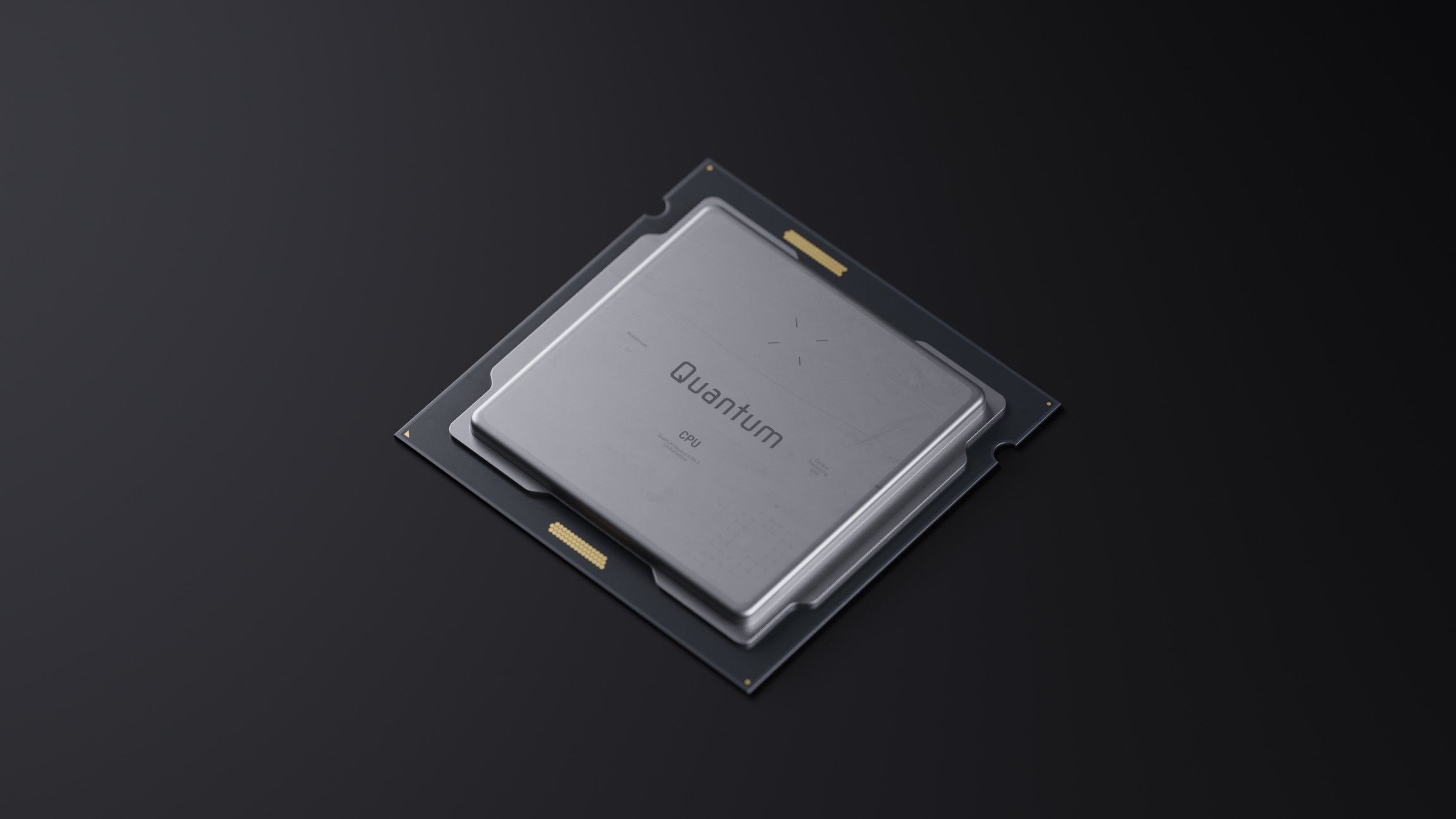 Cpu chip HQ  Low-poly 3D model_1