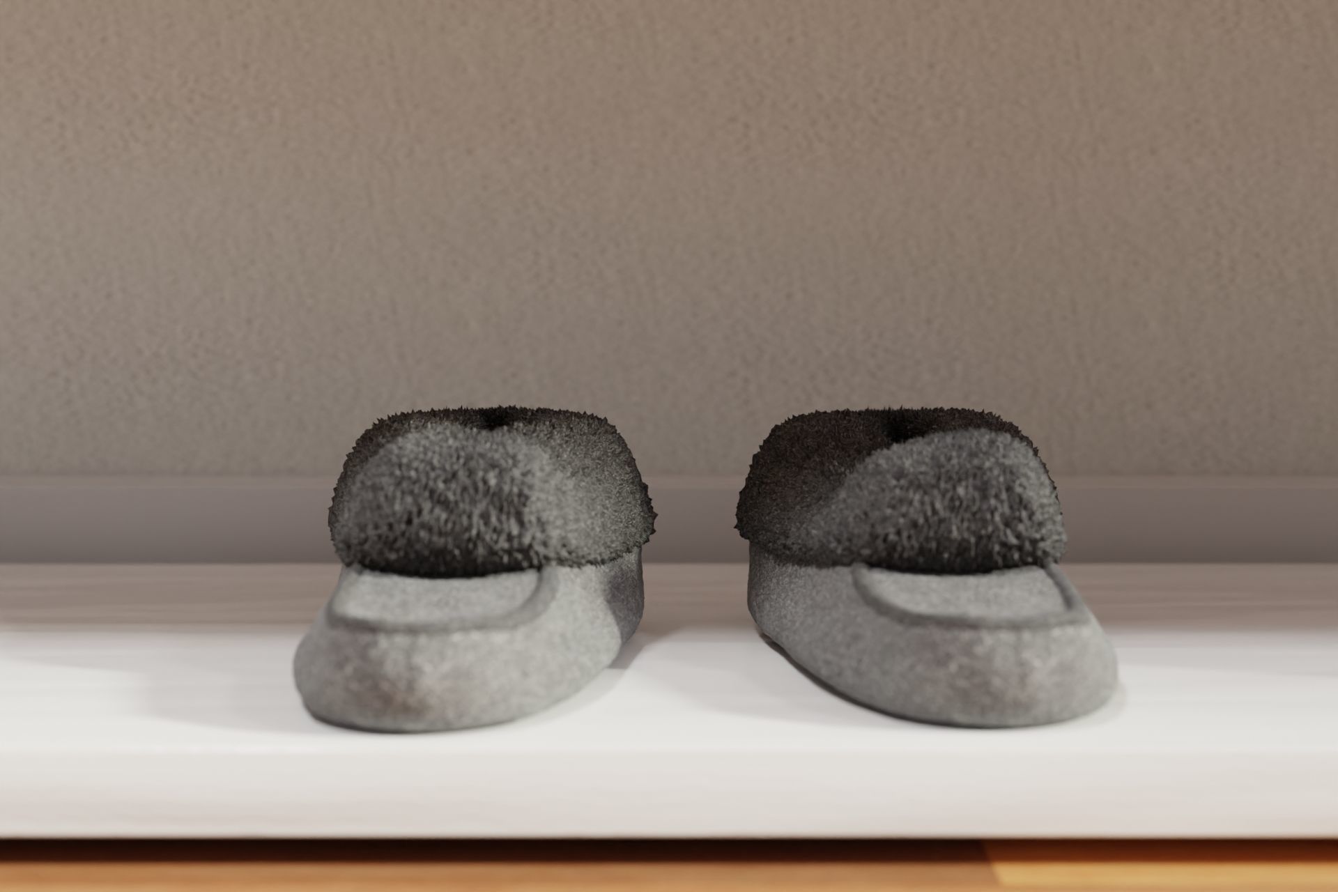 Bedroom slippers cozy 3D model_8