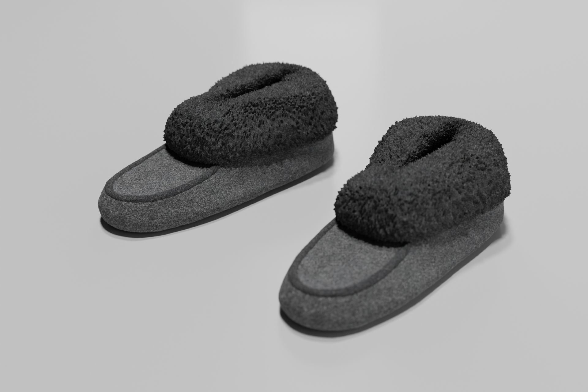 Bedroom slippers cozy 3D model_1
