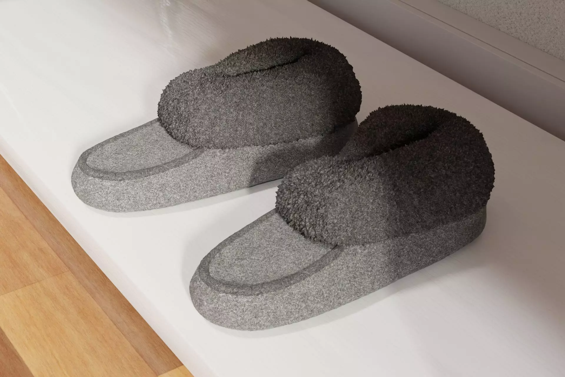 Bedroom slippers cozy 3D model_0