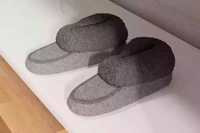 Bedroom slippers cozy 3D model