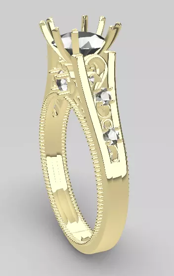 anillo compromiso 3D print model