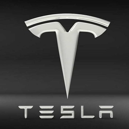 Tesla logo 3D model