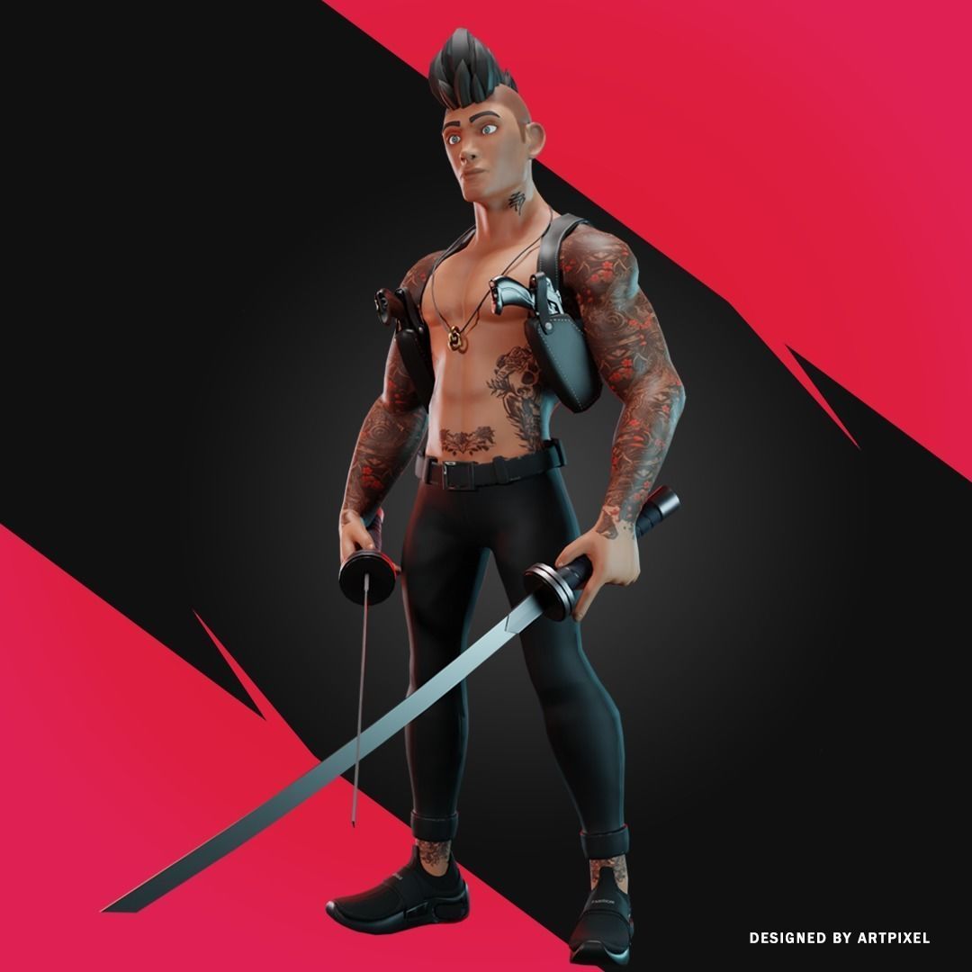 Stylized character pack Low-poly 3D model_5