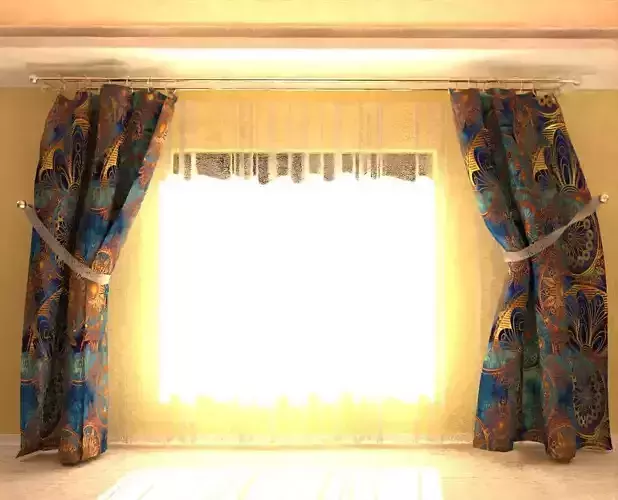 Curtain  with Eastern Pattern