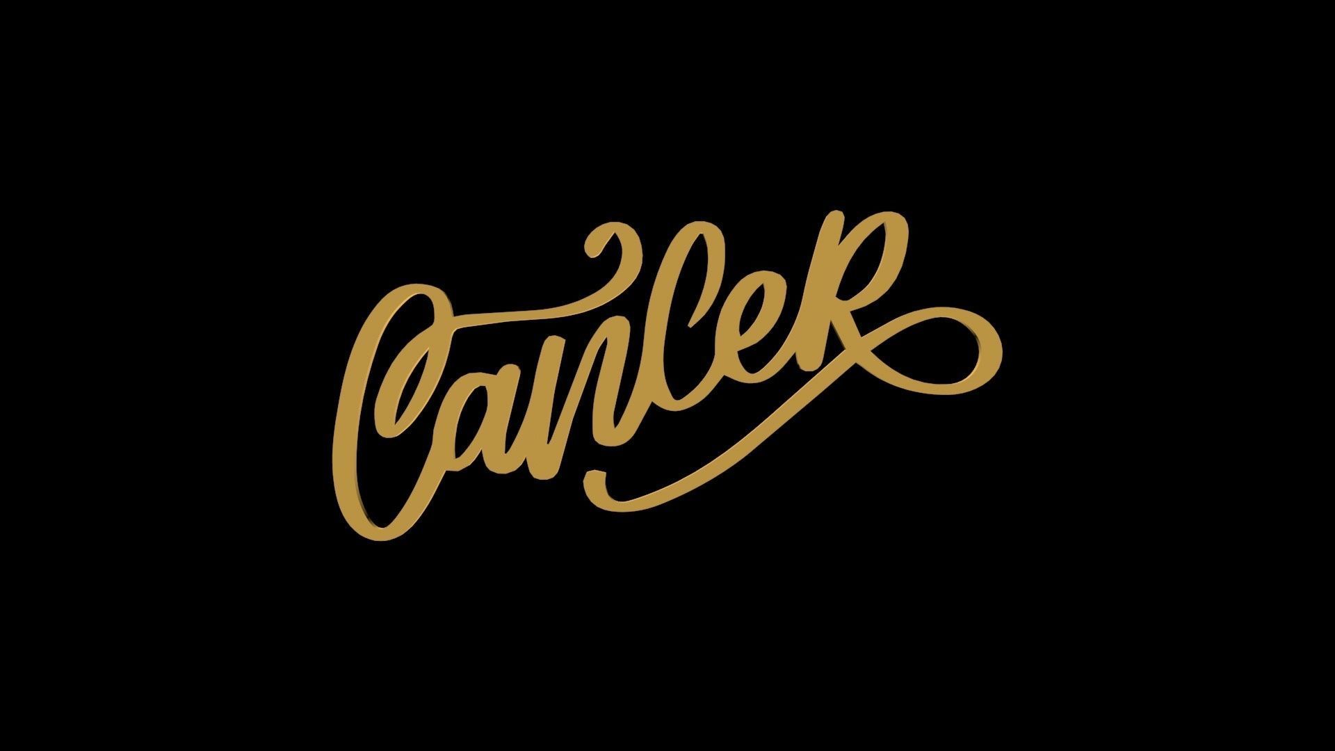 ZODI-003 Cancer Gold Low-poly 3D model_2