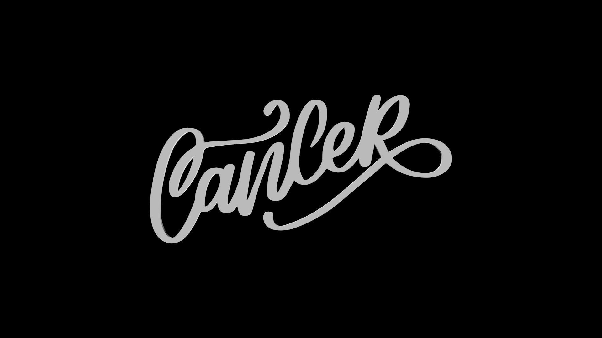 ZODI-003 Cancer Gold Low-poly 3D model_3