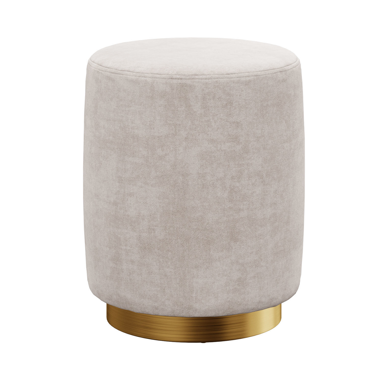 Opal gold and silver metall Ottoman 3D model_19