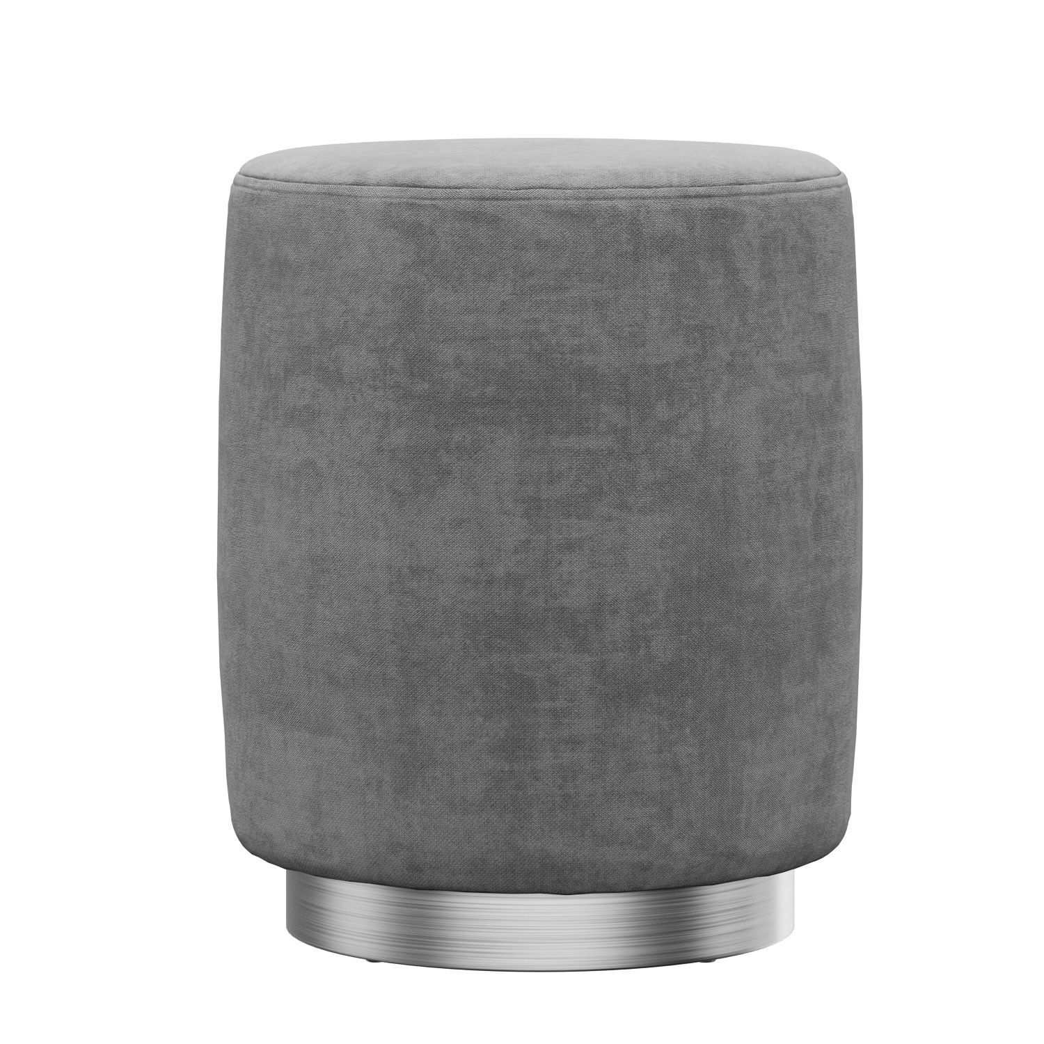 Opal gold and silver metall Ottoman 3D model_12