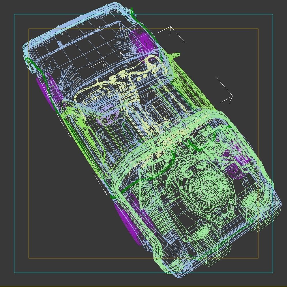 DeLorean Time Machine Low-poly 3D model_25