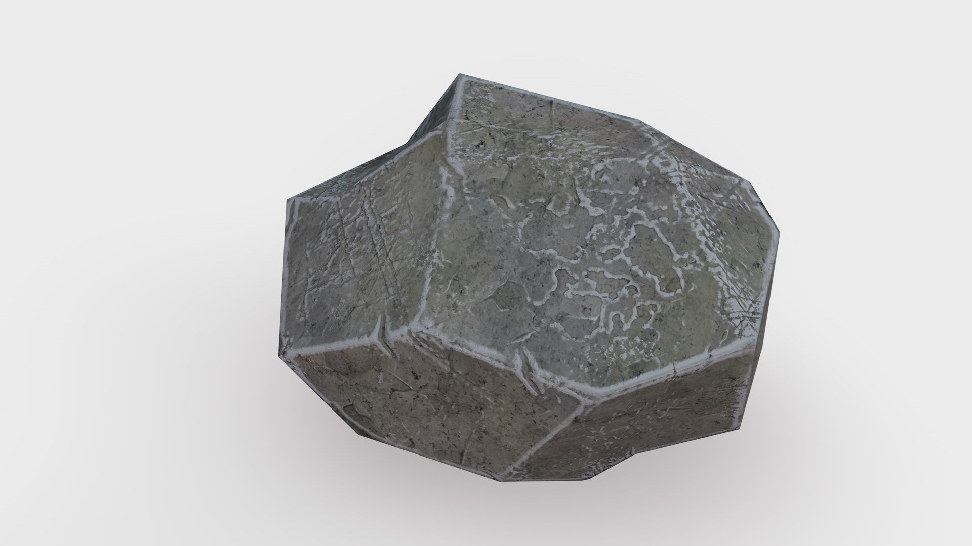 Assets Pack of Stones game ready Low-poly 3D model_7