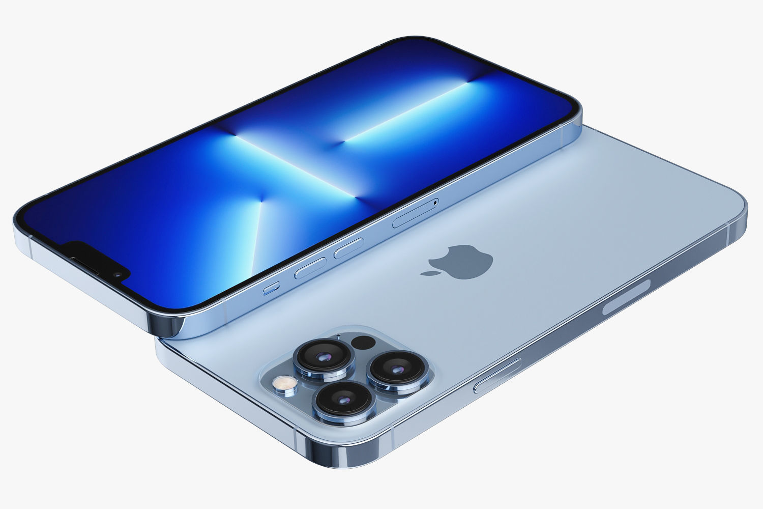 Apple iPhone 13 pro MAX Sierra Blue 3D model_15