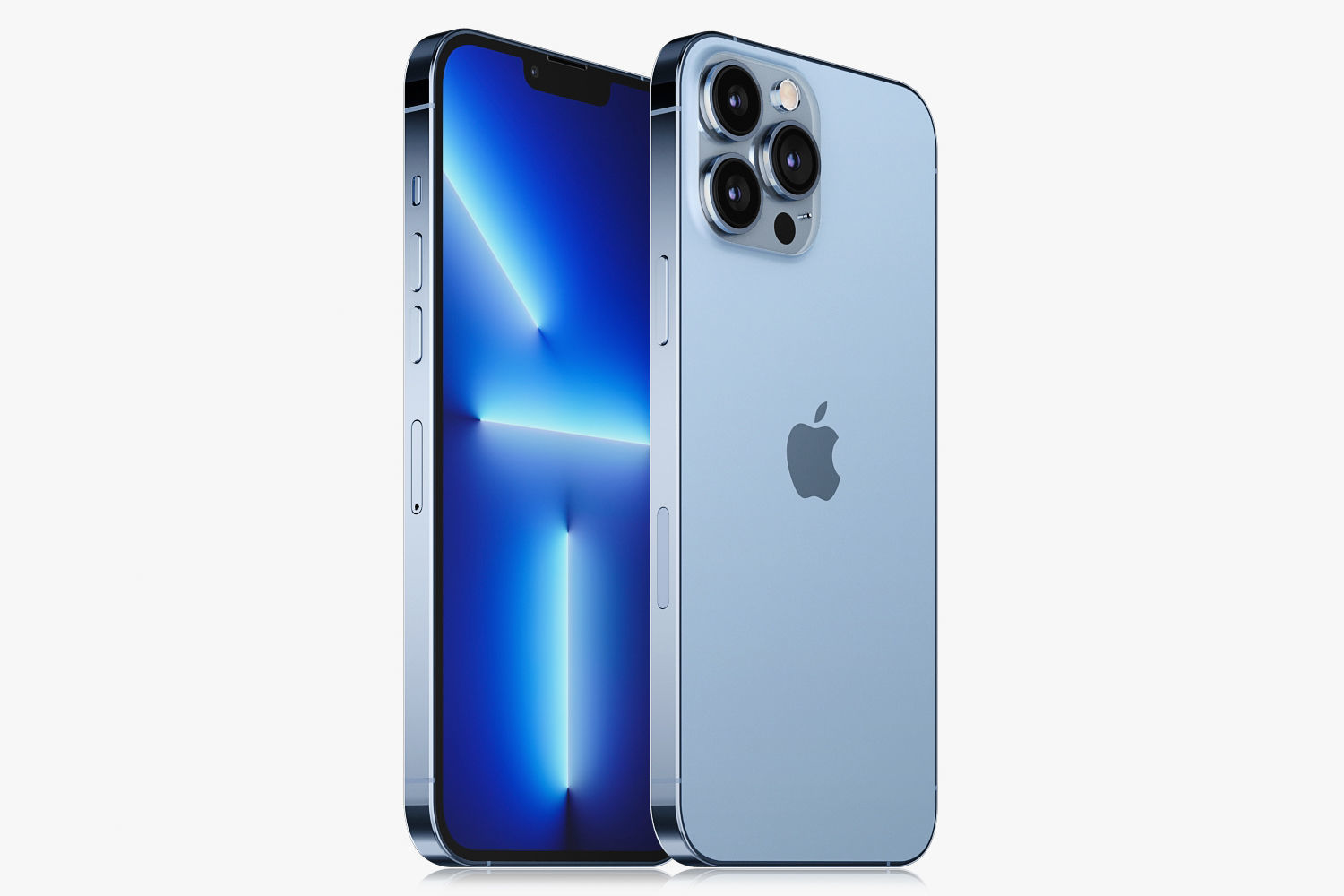 Apple iPhone 13 pro MAX Sierra Blue 3D model_2