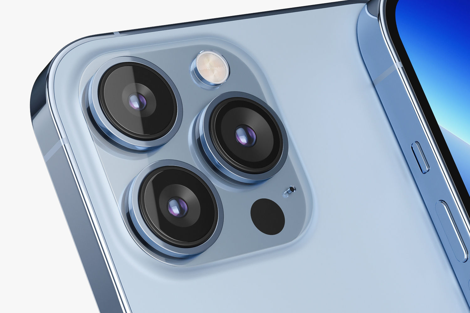 Apple iPhone 13 pro MAX Sierra Blue 3D model_12