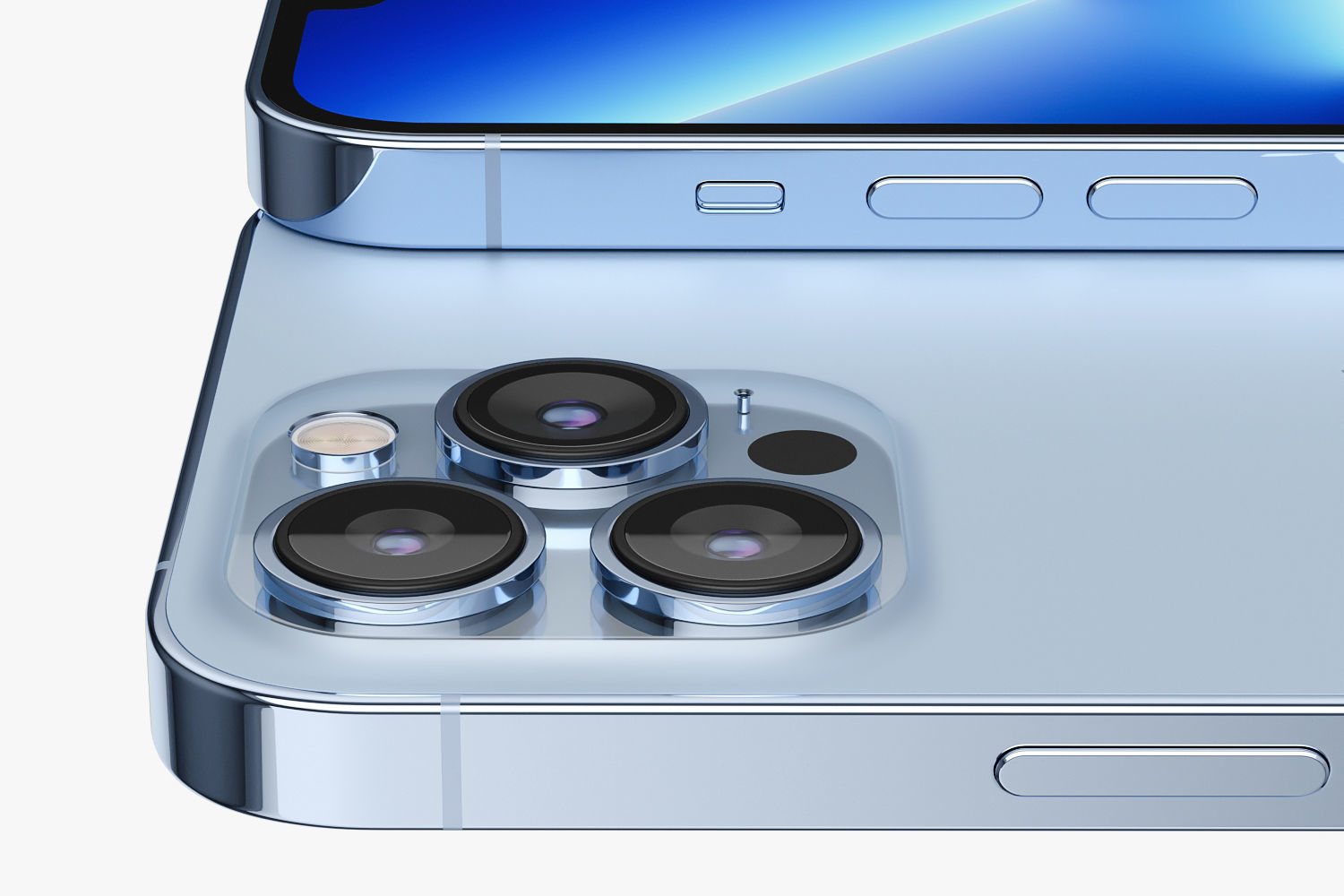 Apple iPhone 13 pro MAX Sierra Blue 3D model_14