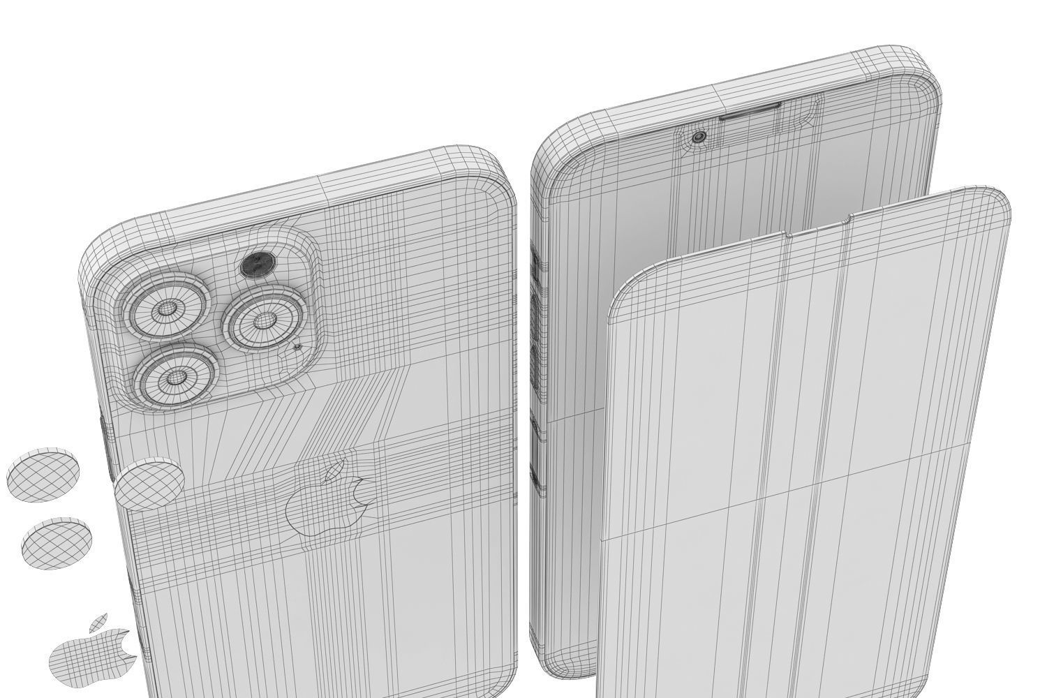 Apple iPhone 13 pro MAX Sierra Blue 3D model_18