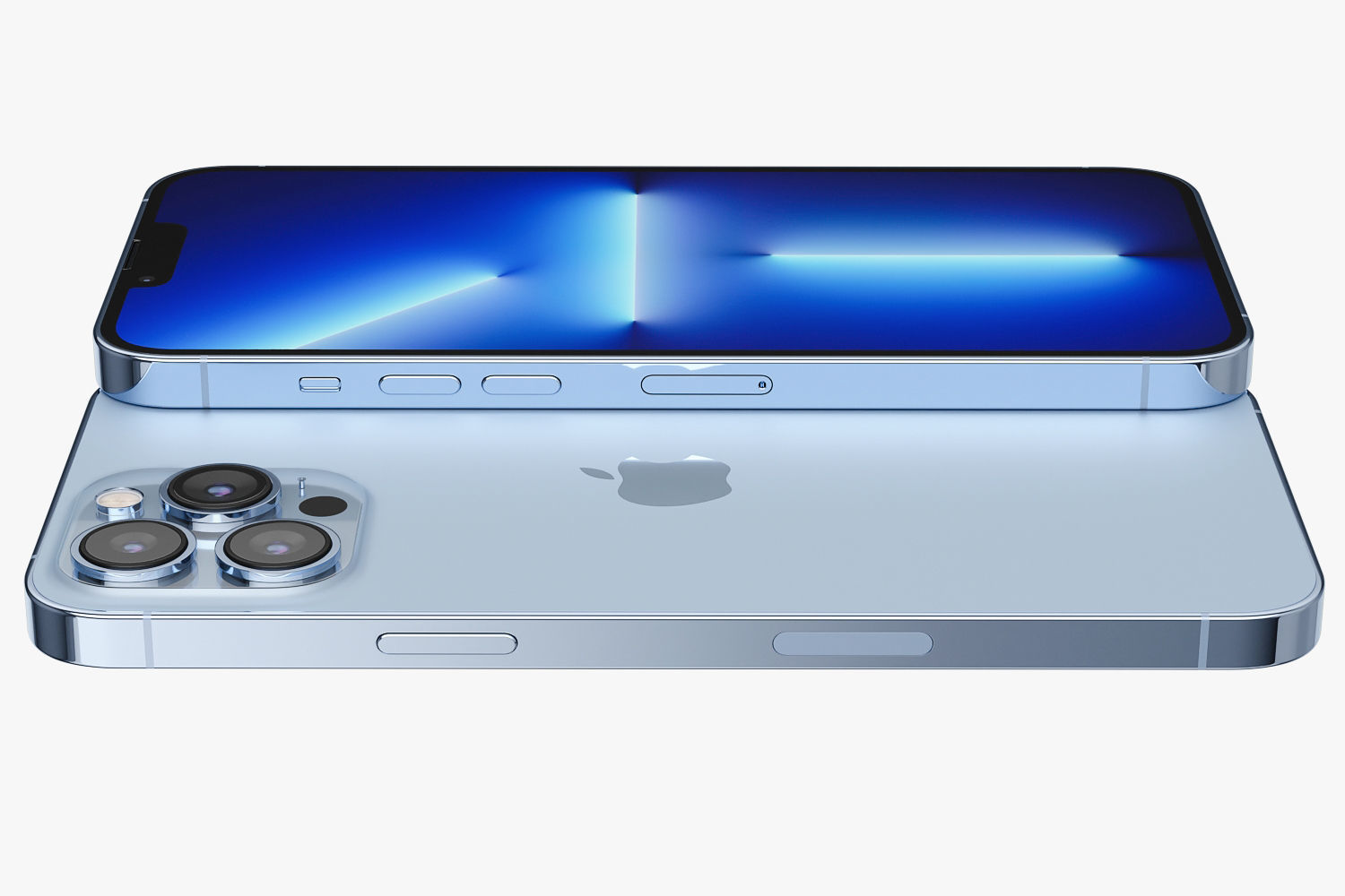 Apple iPhone 13 pro MAX Sierra Blue 3D model_13
