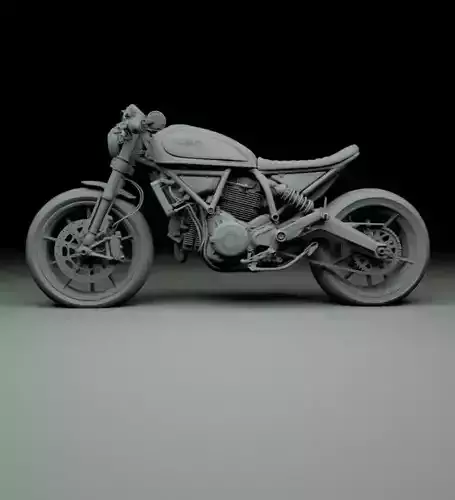 Ducati Scrambler  3D Motorcycle