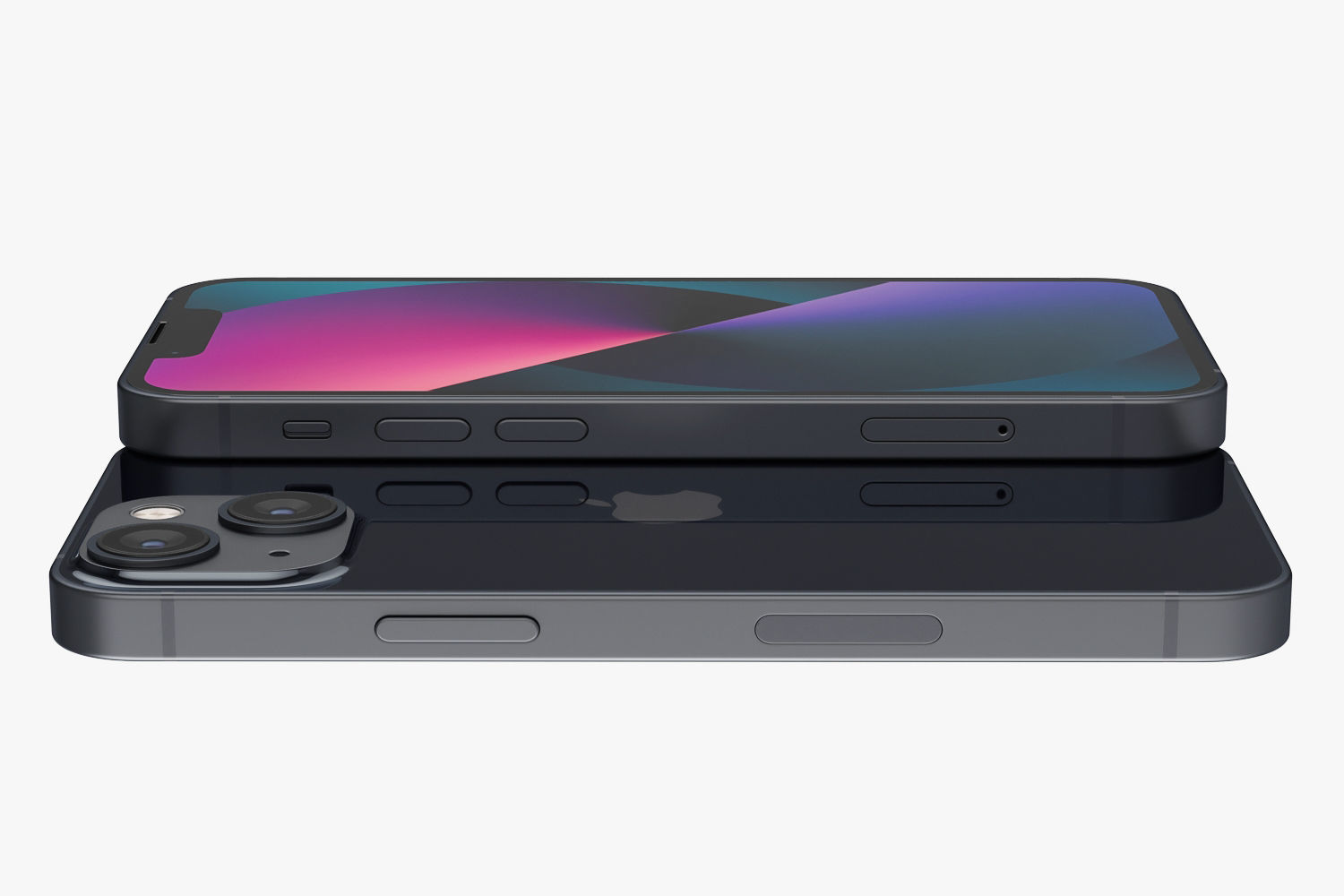 Apple iPhone 13 mini Midnight 3D model_15